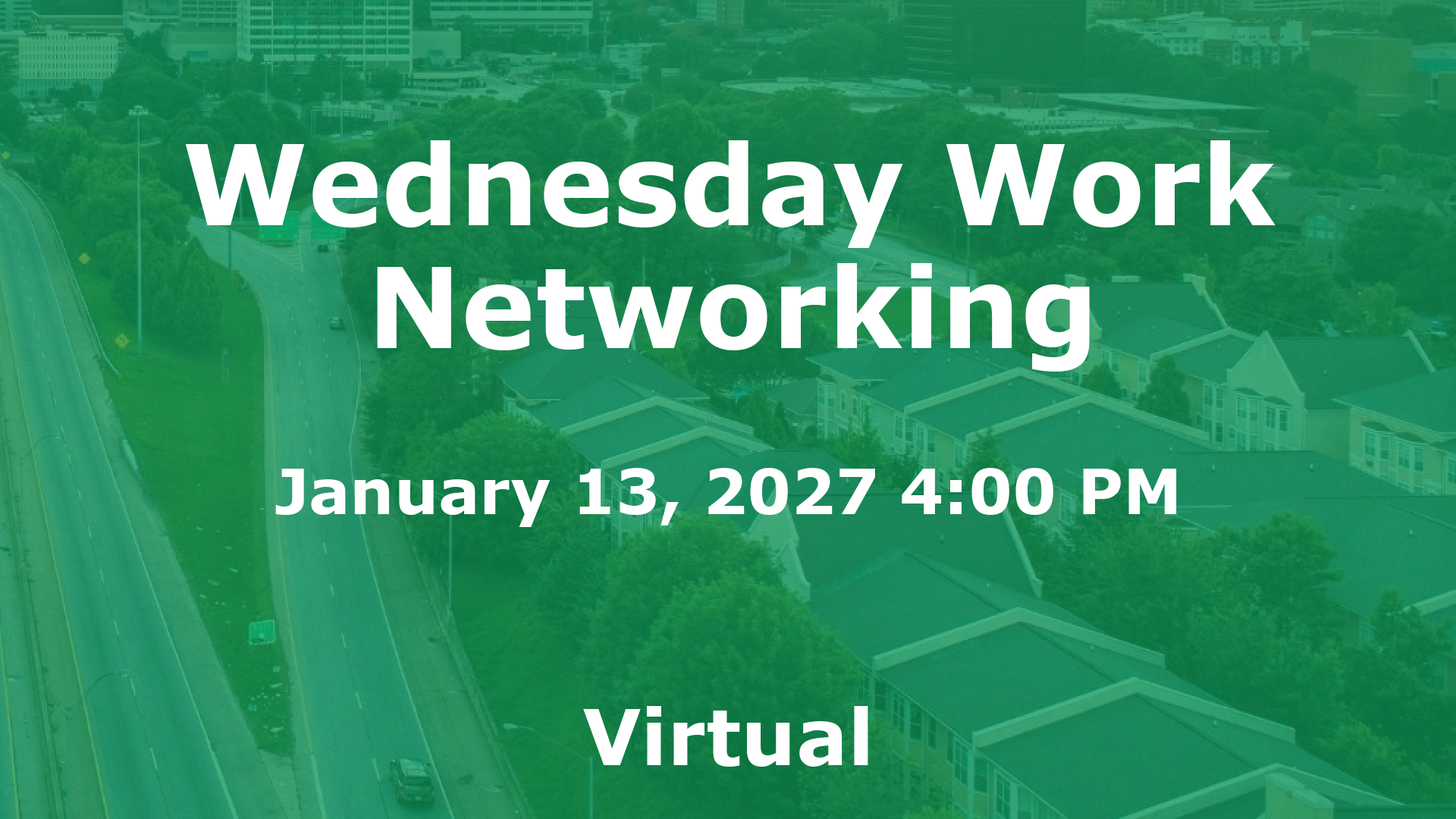Wednesday Work Networking event image